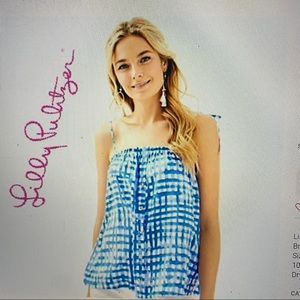 Lilly Pulitzer Women’s Silvana Top in Bennet Blue Feelin Beachy. Size XXS.